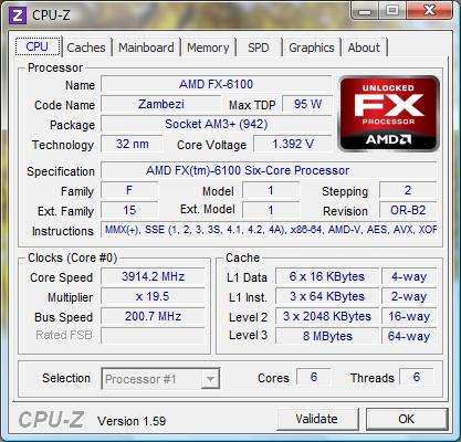 Разгон процессора AMD Athlon 6100
