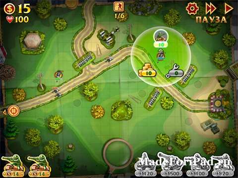 Toy Defense 4 на планшете с iOS Полное руководство